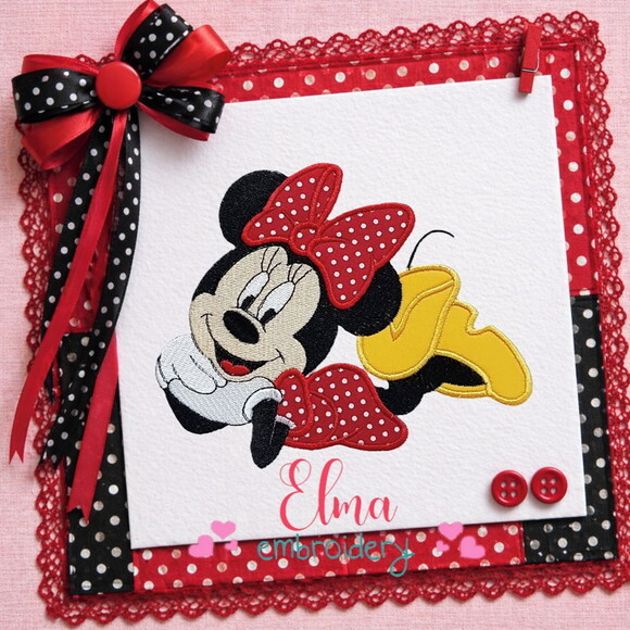 Matriz de Bordado Minnie Aplique