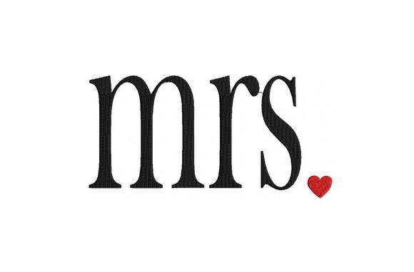 Matriz de Bordado Mr & Mrs Casamento Ponto Cheio
