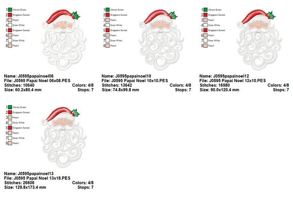 Matriz de Bordado Papai Noel Arabesco