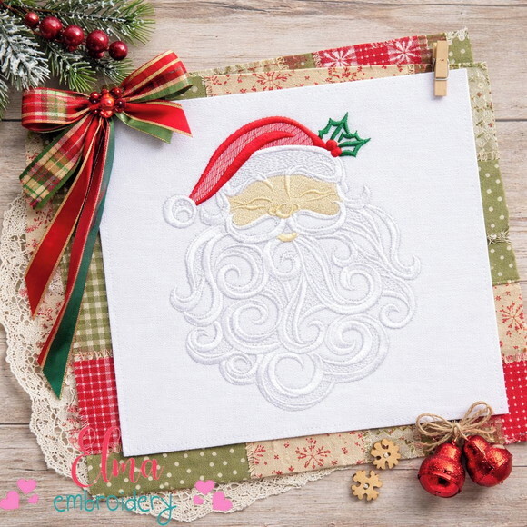 Matriz de Bordado Papai Noel Arabesco
