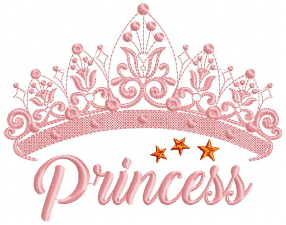 Matriz de Bordado Tiara Princess Encantadora