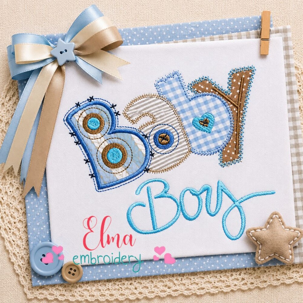 Matriz de Bordado Baby Boy Aplique