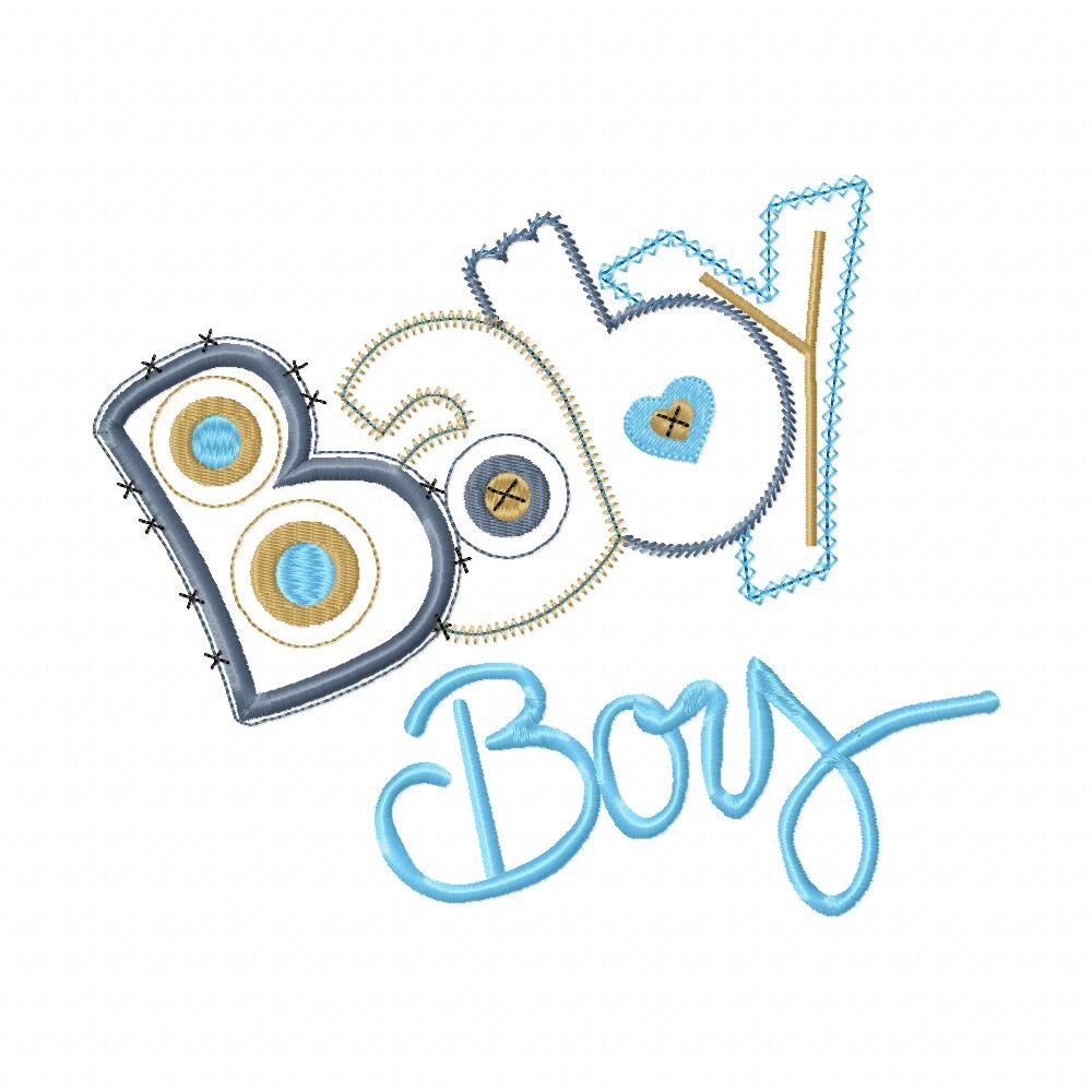 Matriz de Bordado Baby Boy Aplique