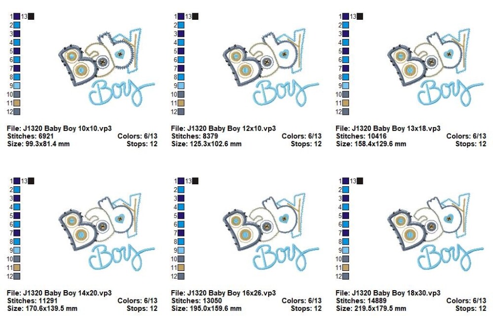 Matriz de Bordado Baby Boy Aplique