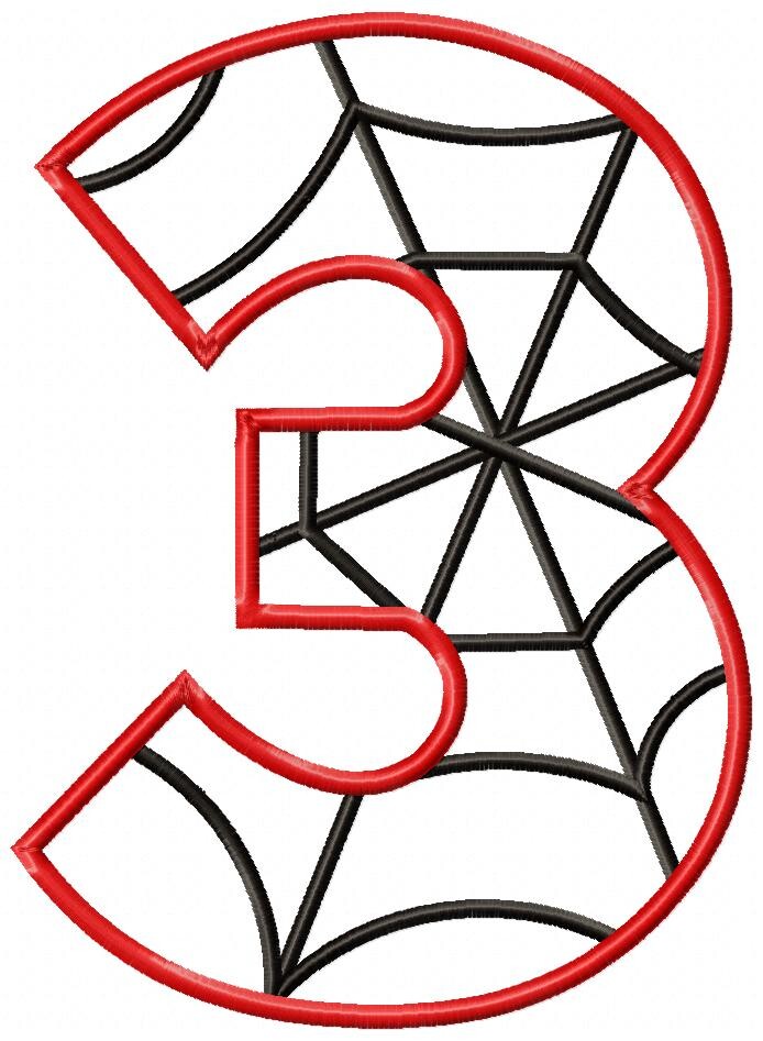 Matriz de Bordado Número 3 Teia de Aranha Aplique