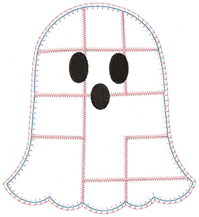 Matriz de Bordado Fantasma Patchwork Aplique