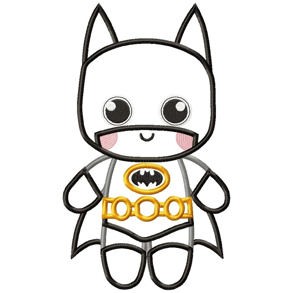 Matriz de Bordado Herói batman Infantil Aplique