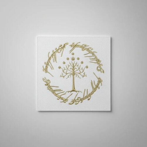 Matriz de Bordado Árvore de Gondor Senhor dos Anéis Ponto Satin