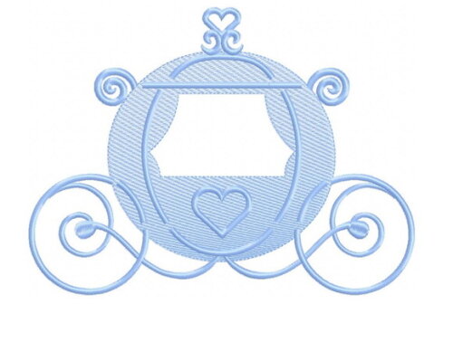 Matriz de Bordado Carruagem da Princesa
