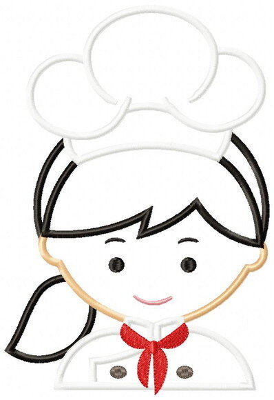 Matriz de Bordado Chef de Cozinha Doce Talento
