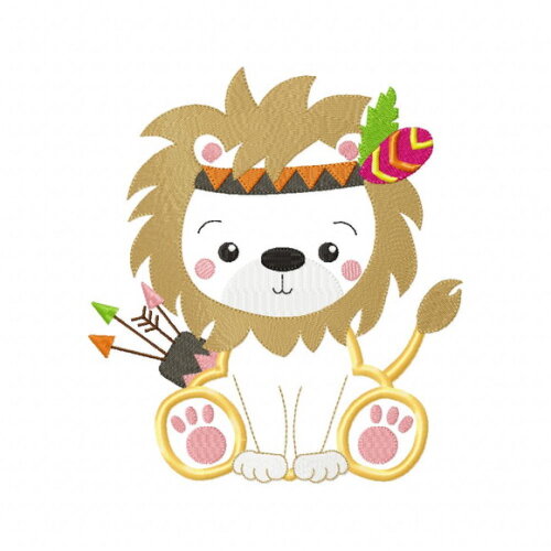Matriz de Bordado Coleção Animais Boho Aplique
