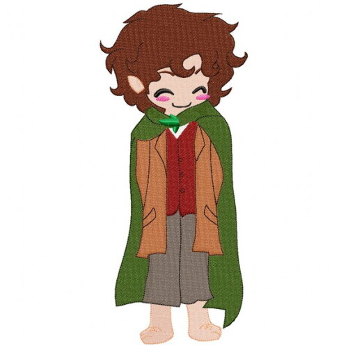 Matriz de Bordado Frodo Ponto Cheio Senhor dos Anéis