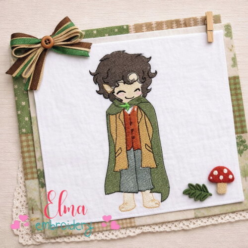 Matriz de Bordado Frodo Ponto Cheio Senhor dos Anéis