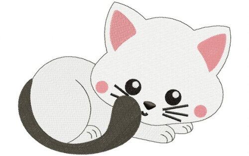 Matriz de Bordado Gatinho Fofinho Enroladinho