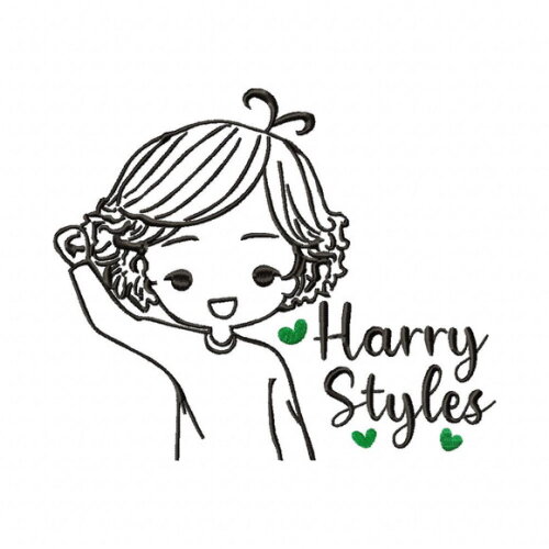 Matriz de Bordado Harry Styles Desenho Ponto Satin