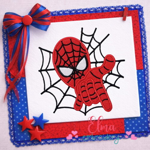 Matriz de Bordado Homem Aranha Spider Man Aplique