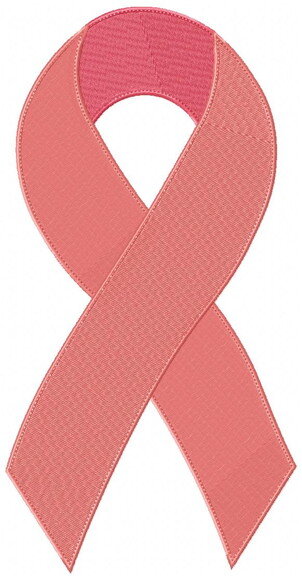 Matriz de Bordado Laço Rosa Outubro Ponto Cheio