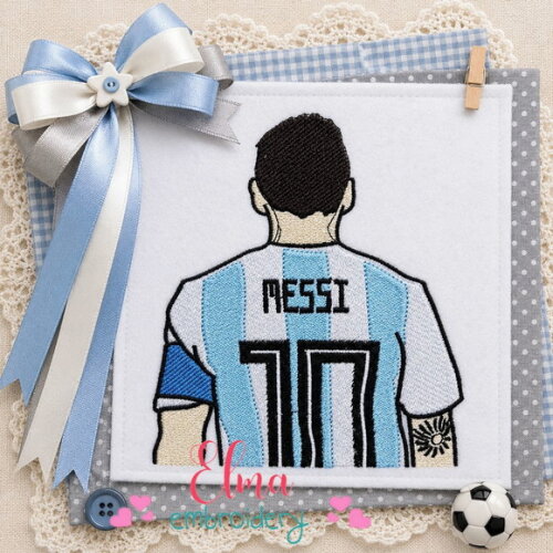 Matriz de Bordado Messi Camisa Argentina 10