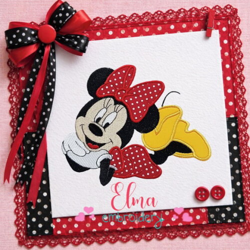 Matriz de Bordado Minnie Aplique