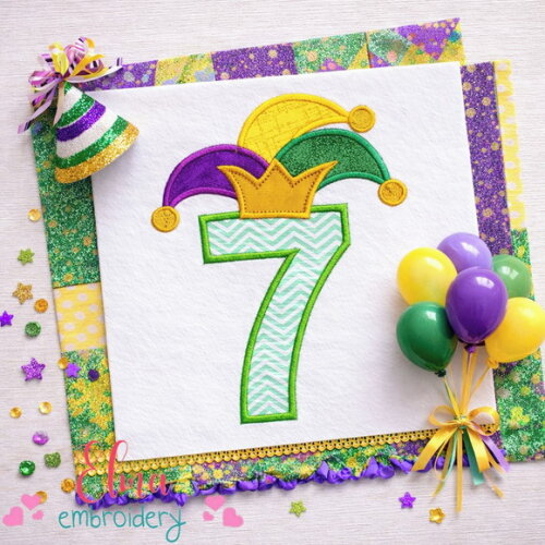 Matriz de Bordado Número 7 Encanto Carnavalesco