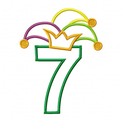 Matriz de Bordado Número 7 Encanto Carnavalesco