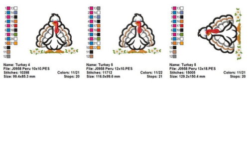 Matriz de Bordado Peru Aplique