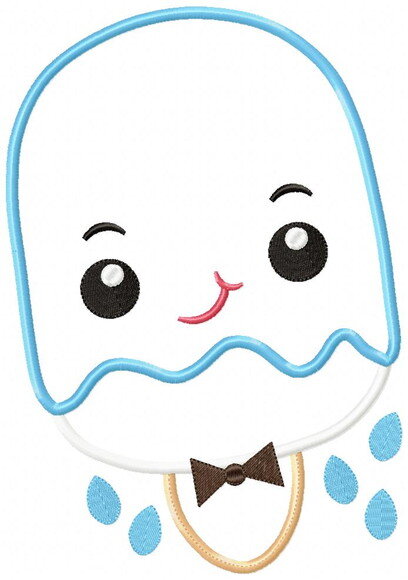 Matriz de Bordado Sorvetes Kawaii Aplique