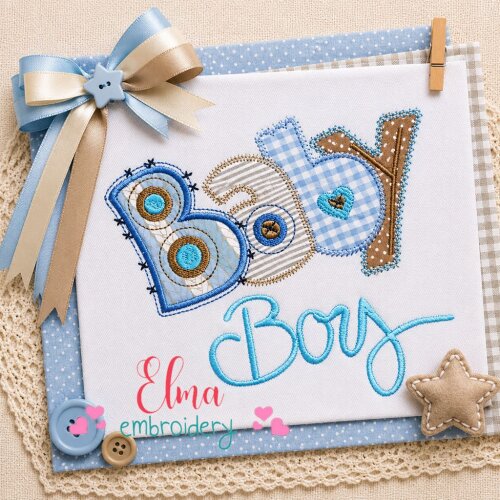 Matriz de Bordado Baby Boy Aplique