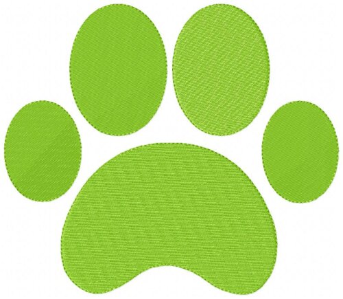 Matriz de Bordado Patinha de Cachorro Ponto Cheio