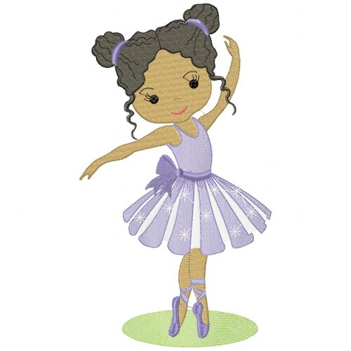 Matriz de Bordado Bailarinas dos Sonhos Ponto Cheio e Ponto Sketc