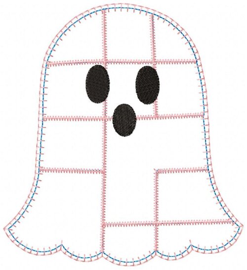 Matriz de Bordado Fantasma Patchwork Aplique