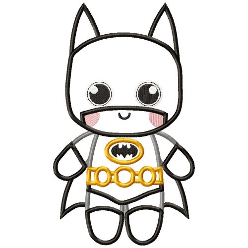 Matriz de Bordado Herói batman Infantil Aplique