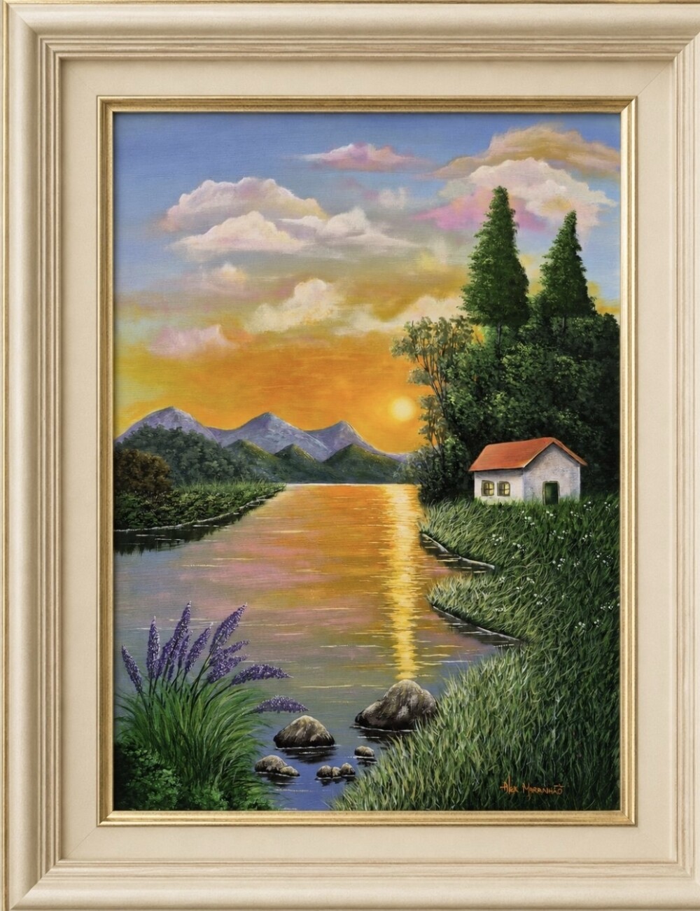 QUADRO PINTURA ACRÍLICA 60X40