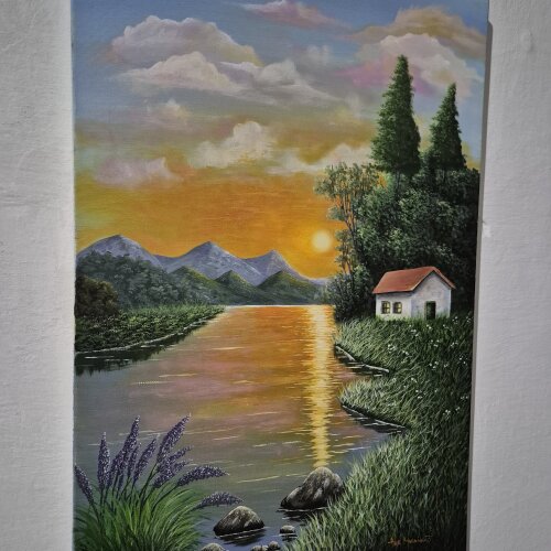 QUADRO PINTURA ACRÍLICA 60X40