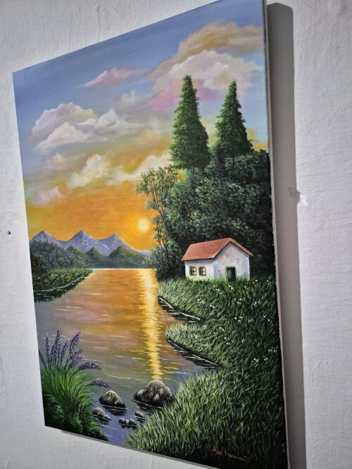 QUADRO PINTURA ACRÍLICA 60X40