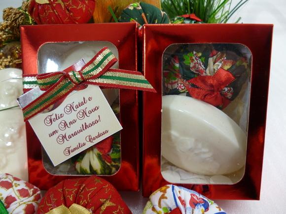 Caixinha Sachê de Natal com Sabonete