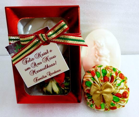 Caixinha Sachê de Natal com Sabonete