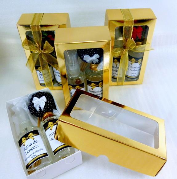 Kit Madrinhas Caixa Dourada