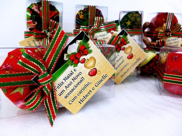 Lembrancinha 2 Sachês Caixinha de Natal