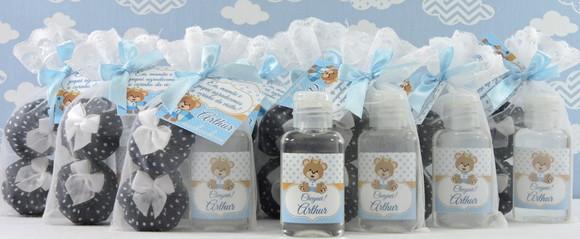 Lembrancinha Álcool Gel 35 ml e 2 Sachês