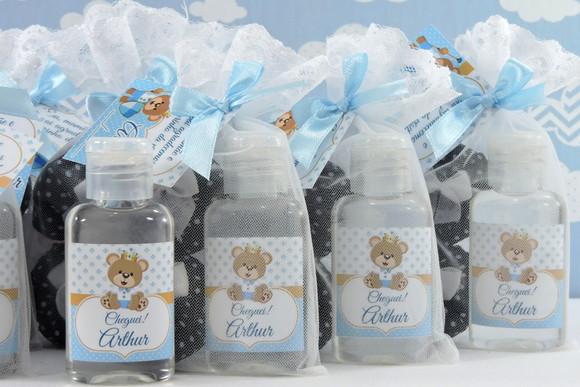 Lembrancinha Álcool Gel 35 ml e 2 Sachês