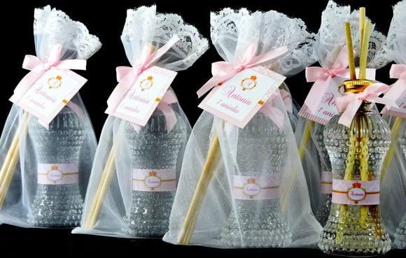 Lembrancinha Aniversário Mini Difusor Cinturinha 50 Organza