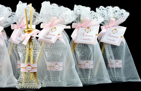 Lembrancinha Aniversário Mini Difusor Cinturinha 50 Organza