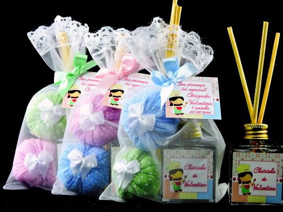 Lembrancinha Aromatizador Cubo 2 Sachês