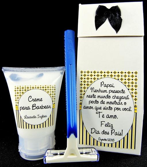 Lembrancinha Barbeador e Creme de Barba
