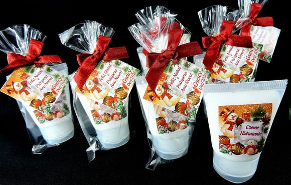 Lembrancinha Bisnaga no Saquinho Natal Brinde Personalizado