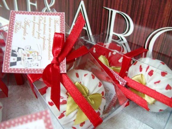 Lembrancinha Casamento 2 Sachês na Caixa