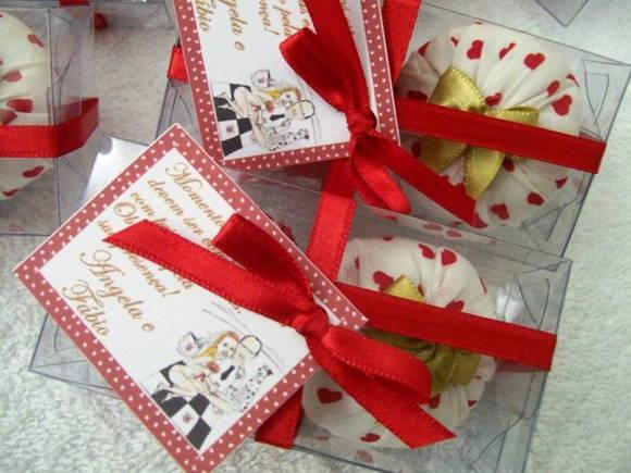Lembrancinha Casamento 2 Sachês na Caixa