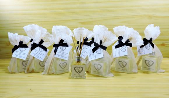 Lembrancinha Casamento Cubo Mini Difusor Aromatizante Vareta
