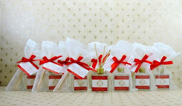 Lembrancinha Casamento Cubo Mini Difusor Vareta Aromatizante